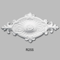 Oval dekorativ loftmedaljon af polyurethan